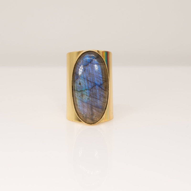 Labradorite Cuff Ring