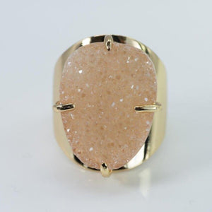 Statement Druzy Cuff Ring