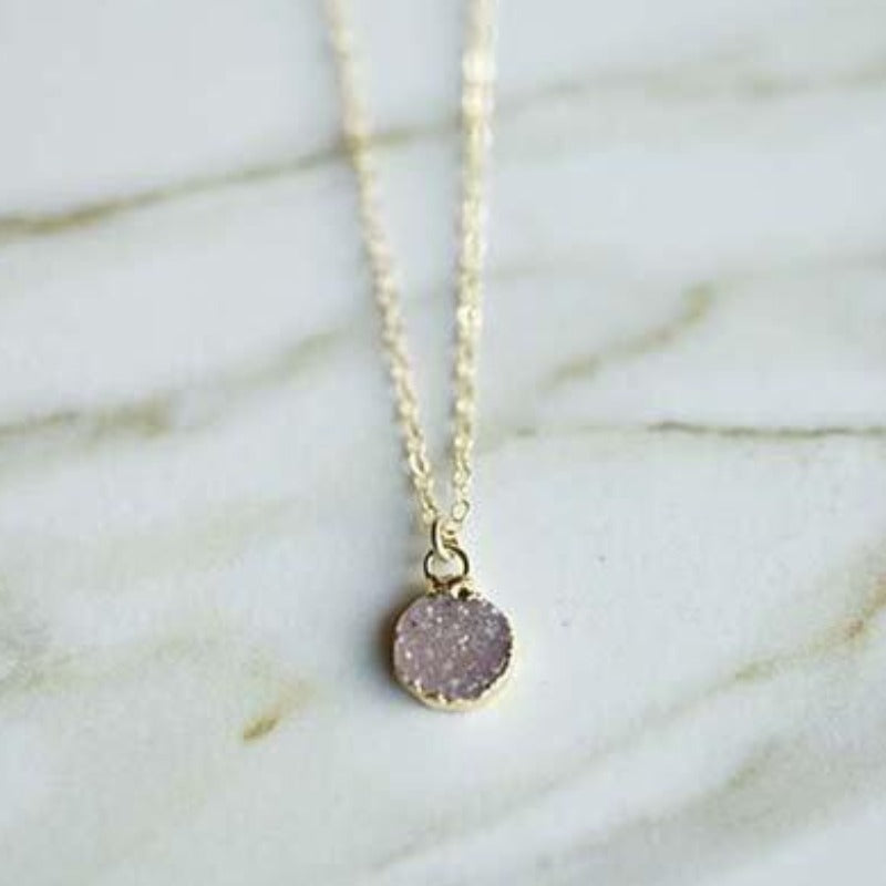 Mini Druzy Necklace