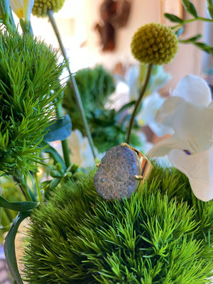 Statement Druzy Cuff Ring