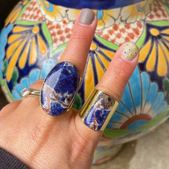 Sodalite Cuff Ring