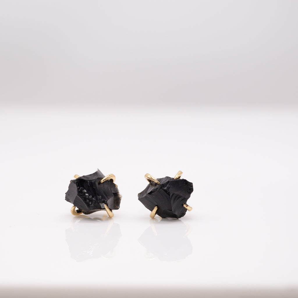 Raw Crystal Studs