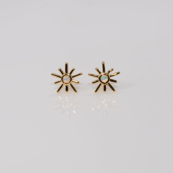 Snowflake Opal Studs