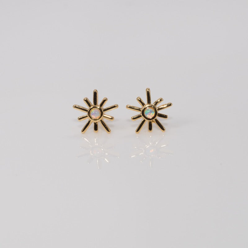 Snowflake Opal Studs