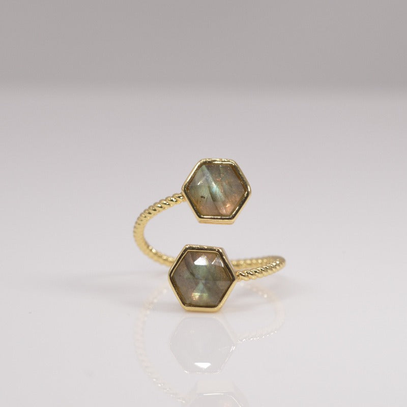 Duo Twisted Stack Ring