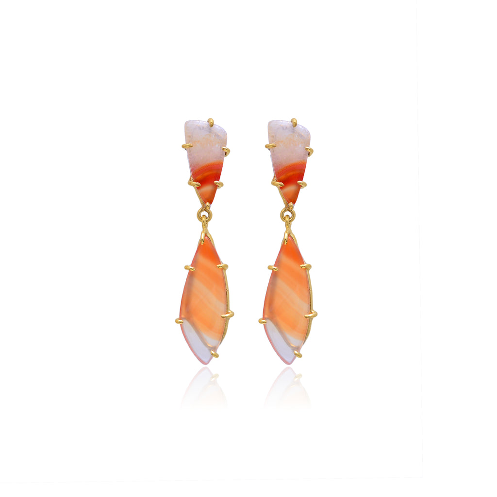 Queen Prong Drop Earrings