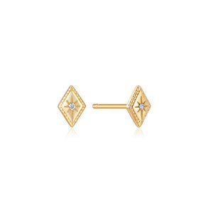 Gold Diamond Sprinkle Studs