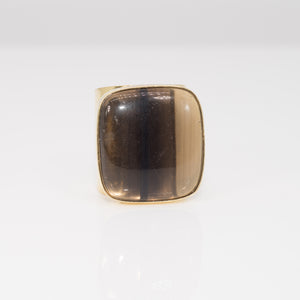 Midnight Obsidian Cuff Ring