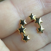 Triple Star Studs