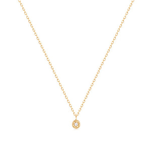 Gold Diamond Dot Necklace