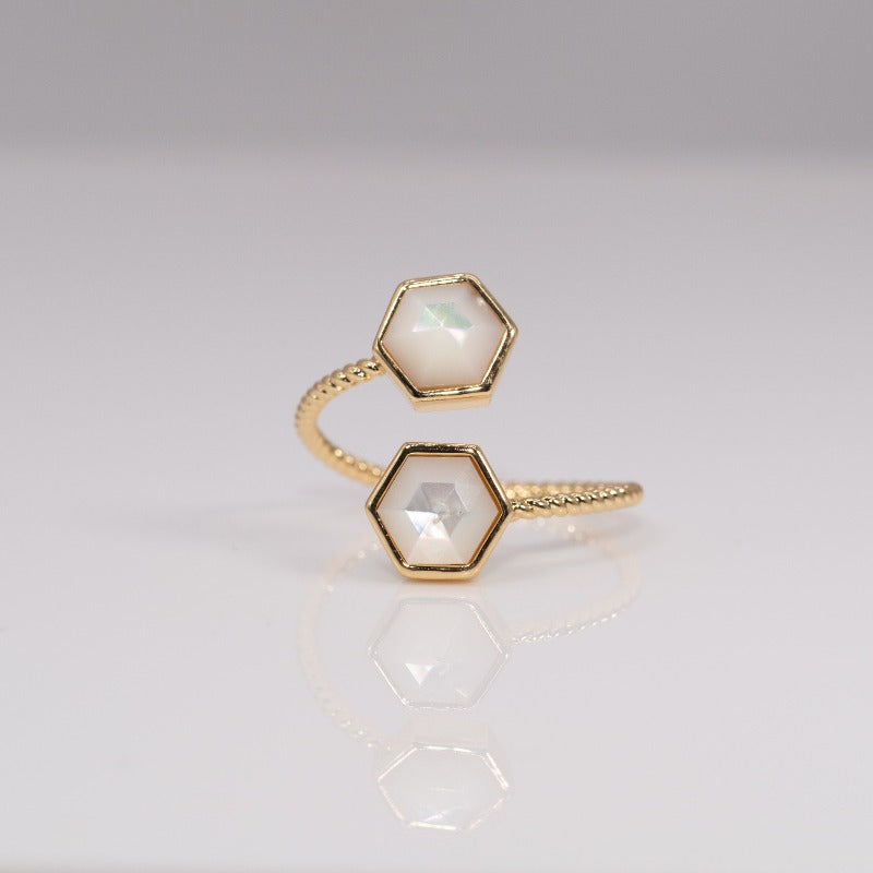 Duo Twisted Stack Ring