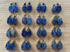 Solar Rutile Lapis Drop earrings