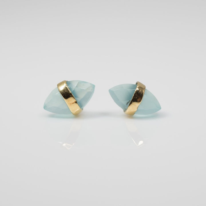 Almond Pebble Studs