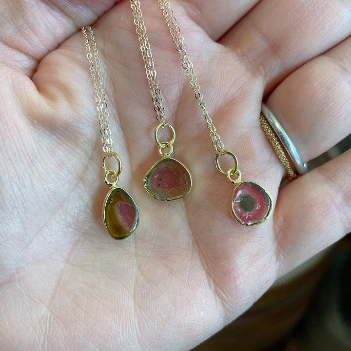 Watermelon Tourmaline Pendant