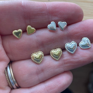 Dotted Heart Studs