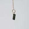 Double Hoop Raw Tourmaline Necklace